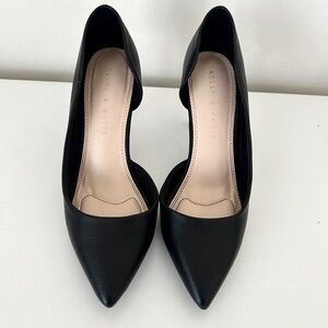 Kelly & Katie Black Pointed Toe Heels